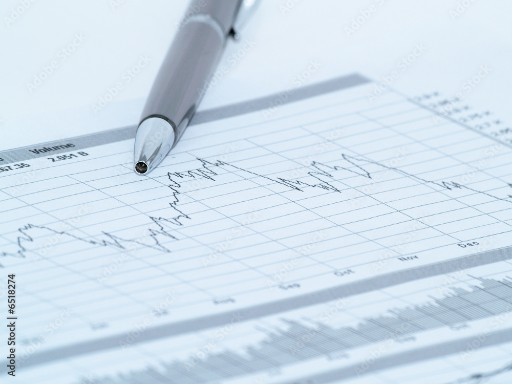 Chart of stock values going up and down 3 Chart of stock values going up and down 3