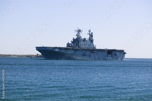 Aircraft Carrier Returning from Sea