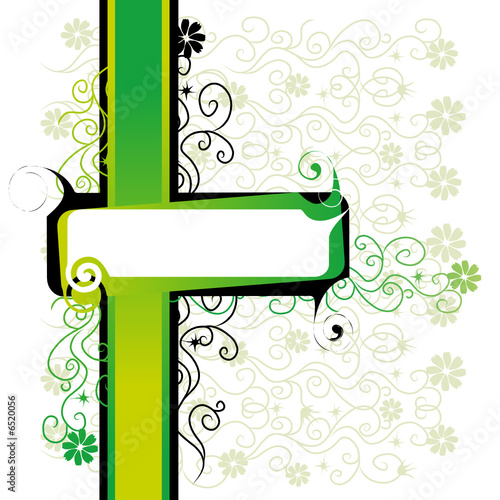 Abstract floral background, lace, frame with place for your text