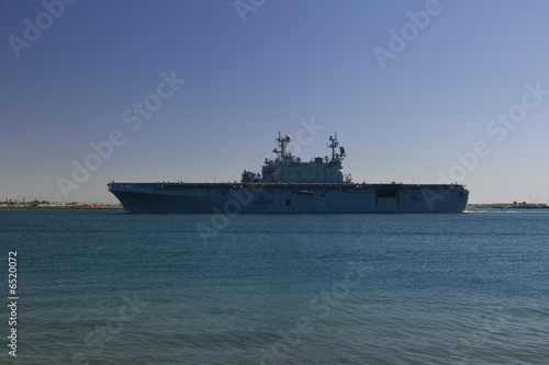 Aircraft Carrier Returning from Sea