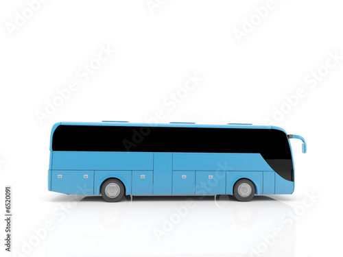 blue bus
