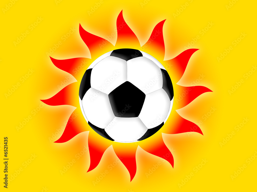 Fototapeta premium football sun 
