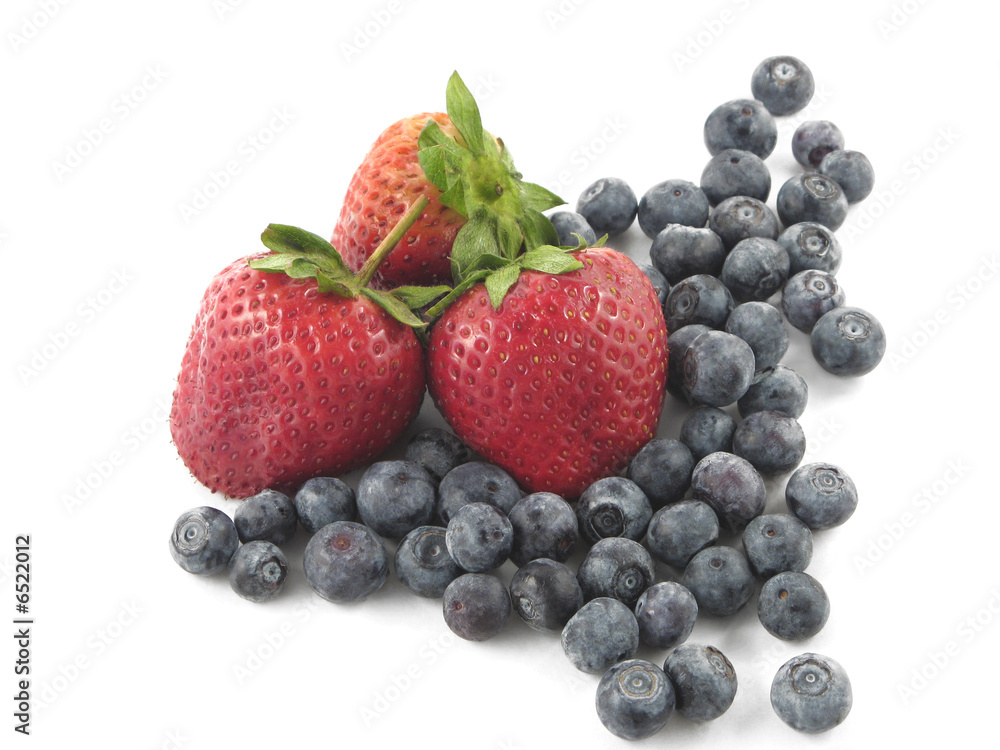 Blueberries and Strawberry Blueberries and Strawberry