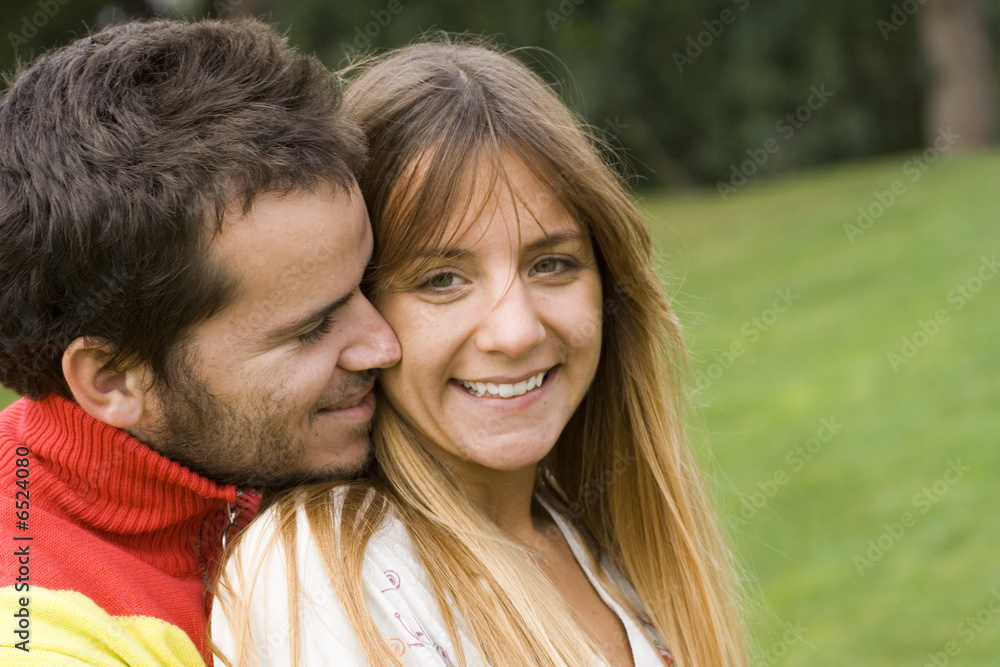 Romantic couple outdoor