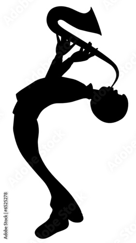 Silhouette Saxophone player