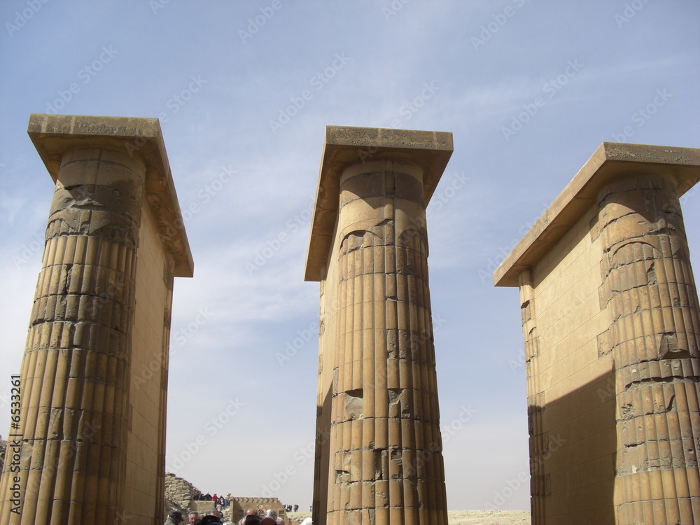 Egypte- colonnes Sakkarah