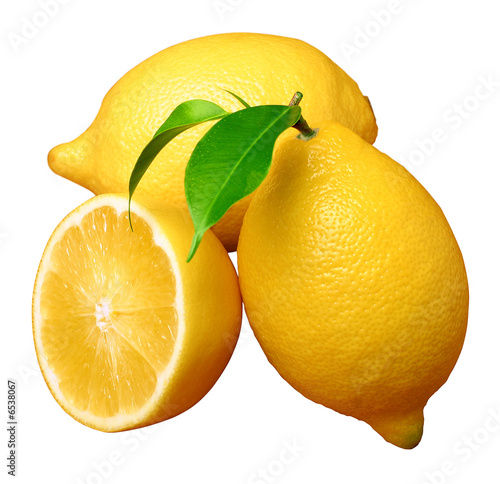 lemon; object on a white background