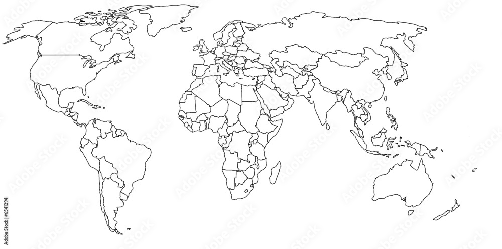 Map Of The World Empty