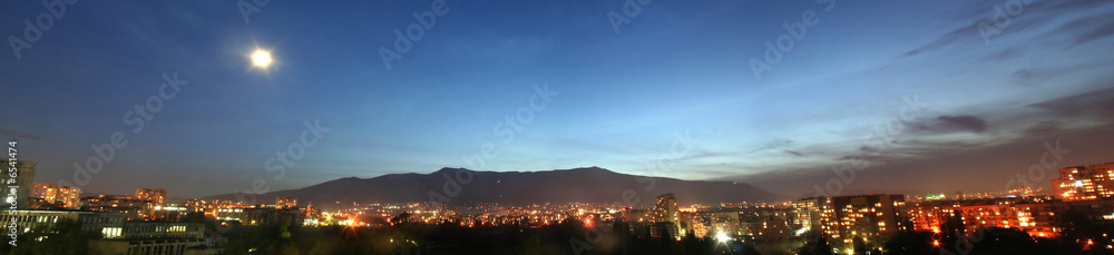 Panorama of Vitosha Mountain, Sofia, Bulgaria