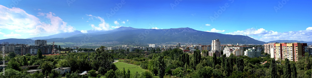 Panorama of Vitosha mountain, Sofia, Bulgaria
