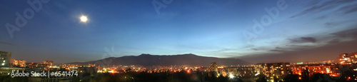 Panorama of Vitosha Mountain  Sofia  Bulgaria