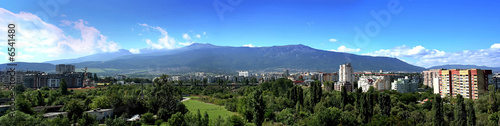 Panorama of Vitosha mountain, Sofia, Bulgaria photo