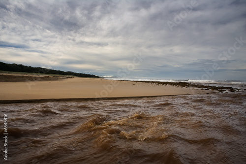 Flood waters