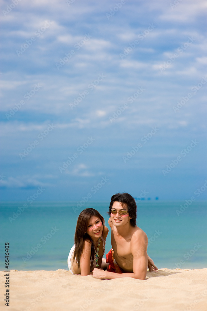 Couple On Beach