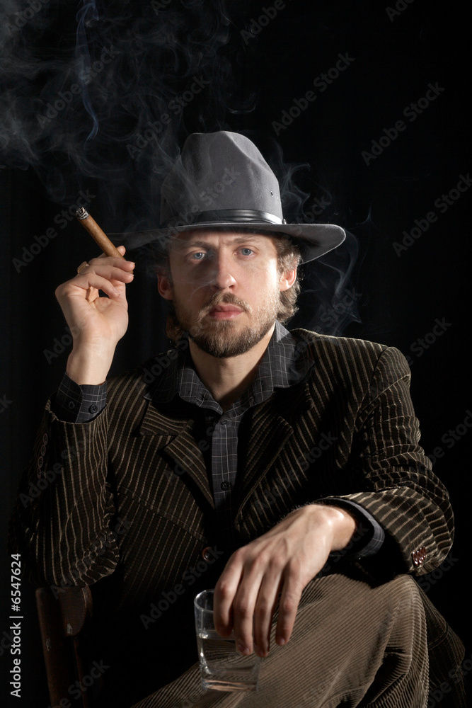 A man in grey hat A man in grey hat