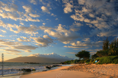 Sunset on Maui Beach