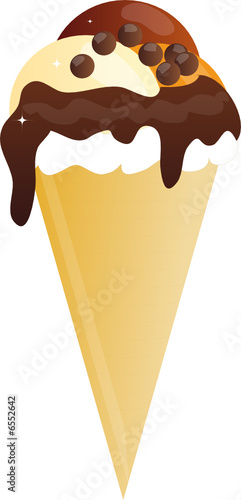 Glace au chocolat