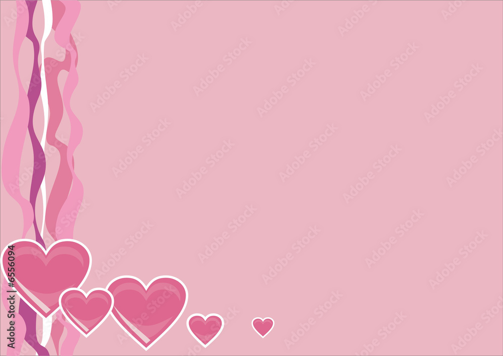 Background with hearts 