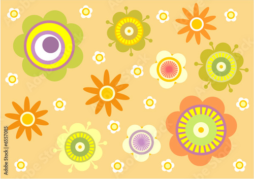 Background with flowers