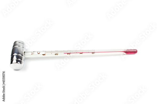 Wine thermometer isolated white background