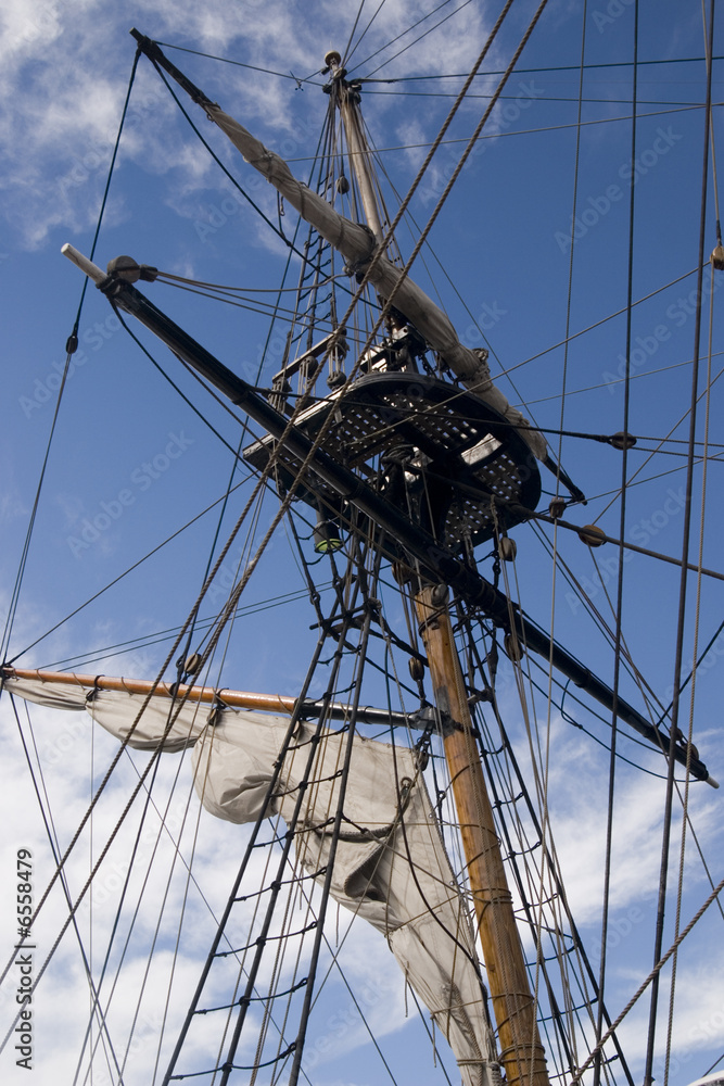 Fototapeta premium Tall ship mast
