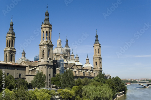 Basílica del Pilar en Zaragoza, España