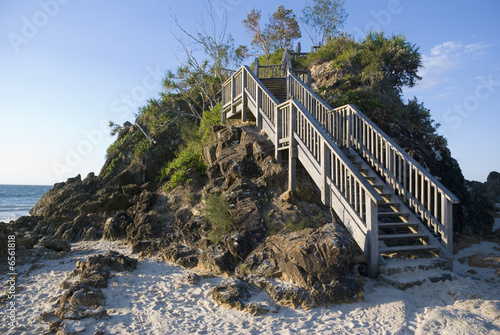 Fotografering Stairs Pass Cape Byron Bay