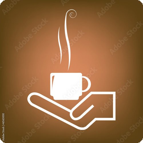 steaming coffee