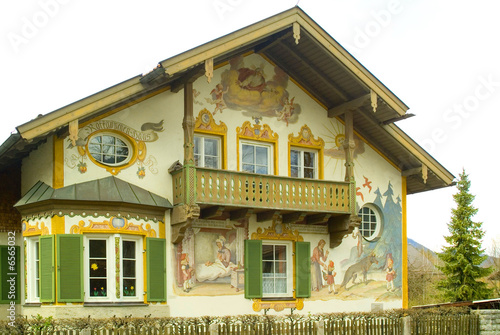Painted kindergarten building in Bavaria