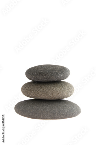 three balanced rocks
