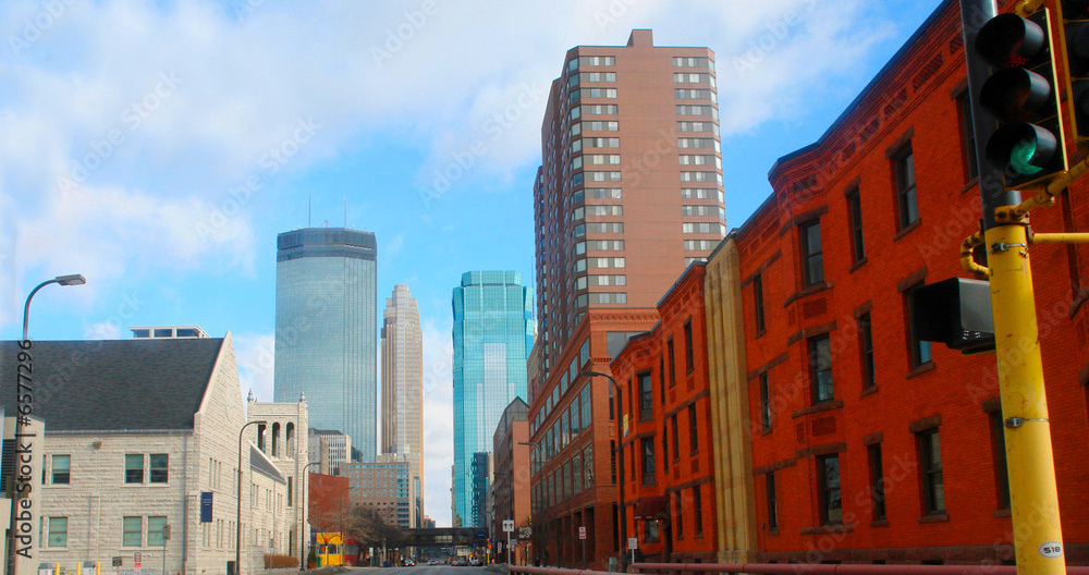 Minneapolis skyline from Marquette Avenue