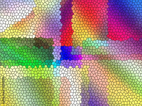 Stained glass colored background illustration