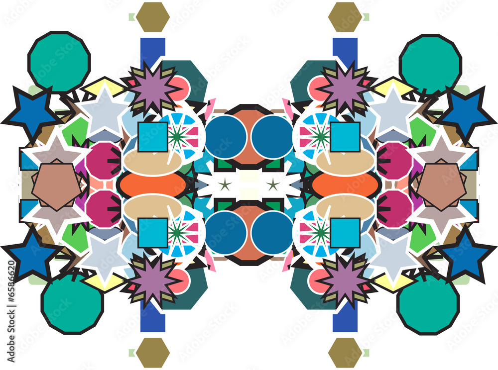 Fototapeta premium various shapes background