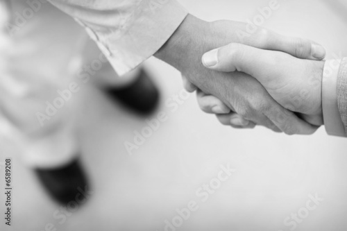 business people shake hands