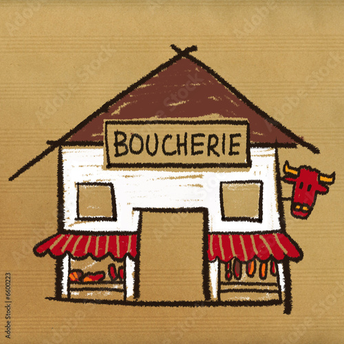 dessin boucherie
