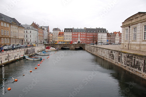 Canvas Print Copenhagen canal