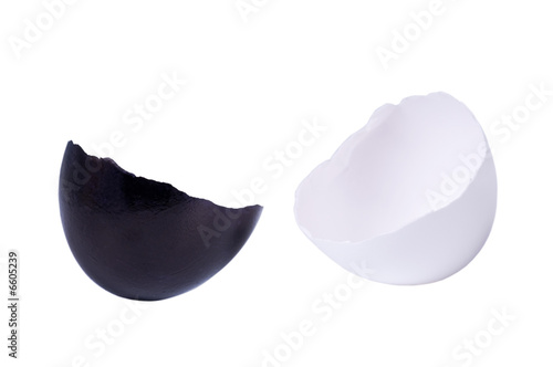 Black and white egg