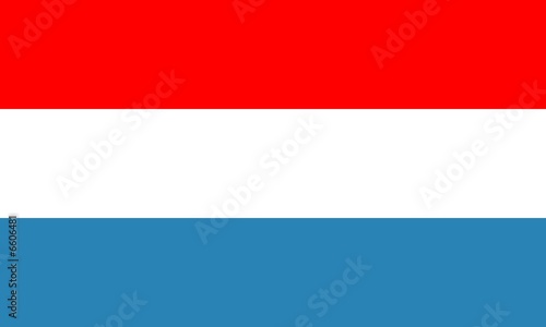 red, white and blue flag of Luxembourg with official proportion