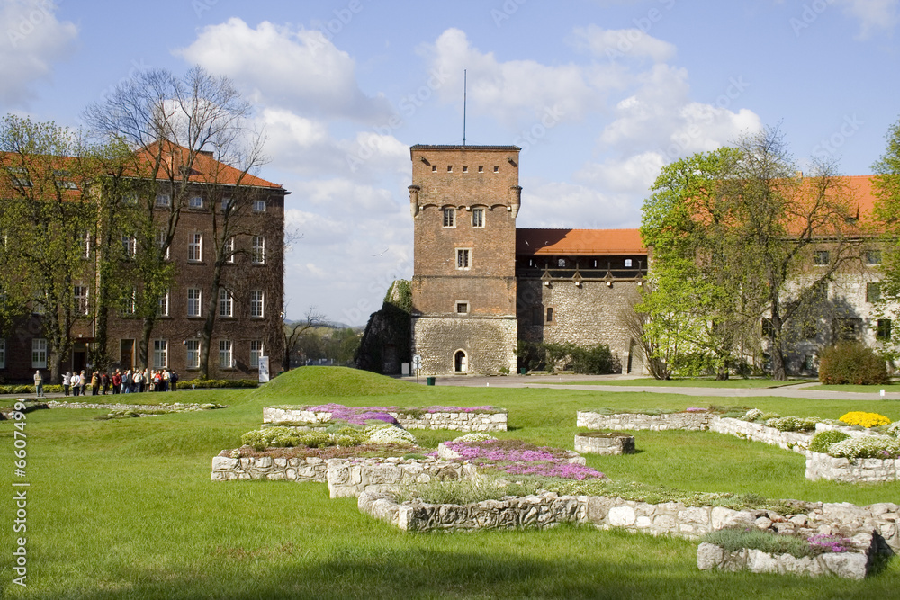 Tower of Wawel Castle. Krakow. Poland.