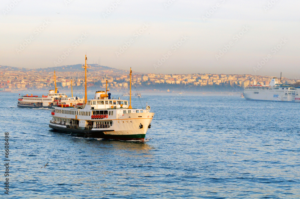 A ferryboat in the Bosphorus