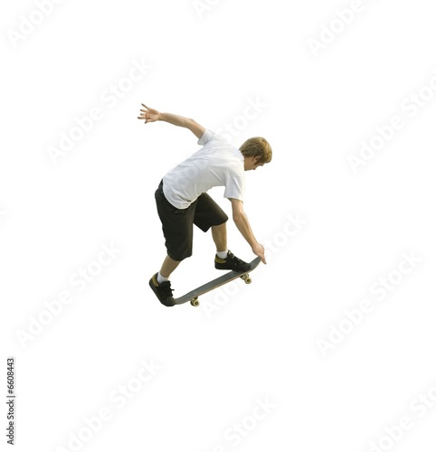 Skateboarder détouré photo
