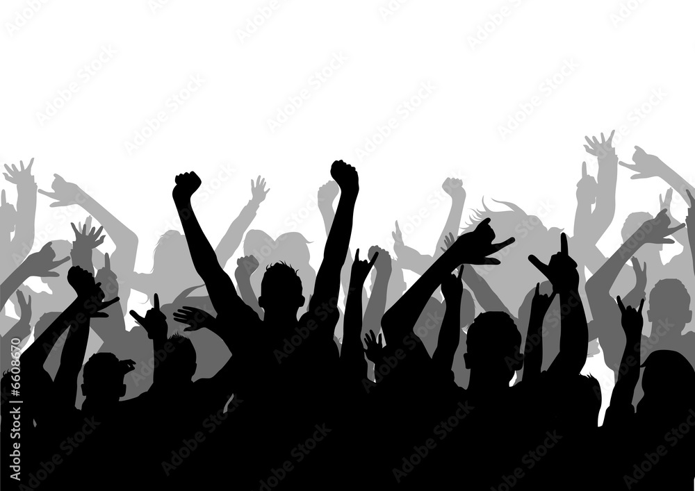 Silhouette of an Audience Silhouette of an Audience