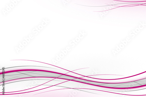 Pink waves on white