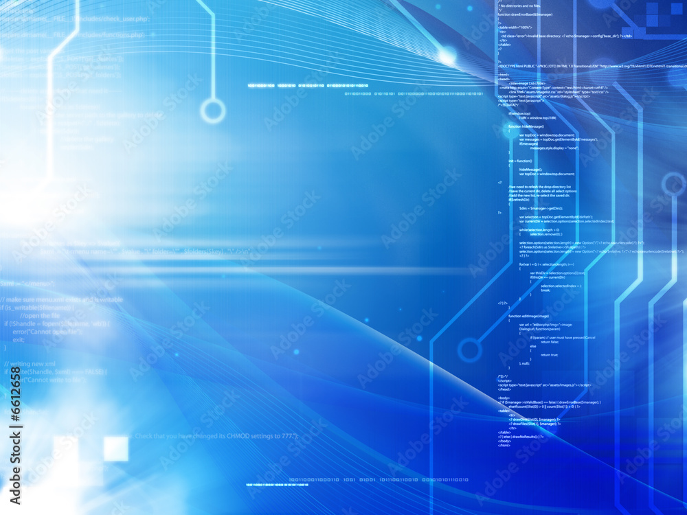 Obraz premium Programowanie i technologia con