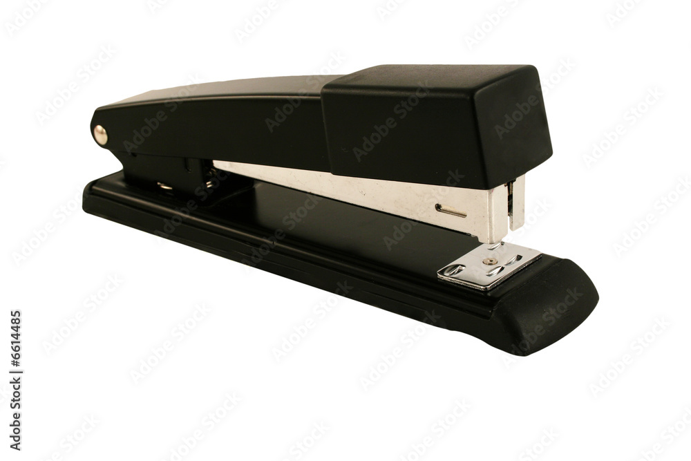 Isolated black stapler on white Isolated black stapler on white
