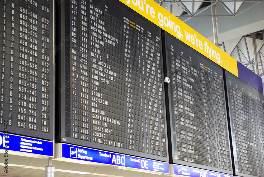 Fototapeta premium Flugplan