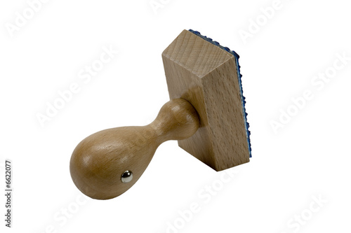 Stempel liegend isoliert