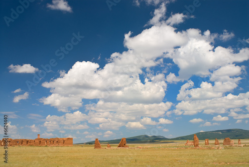 Photography Ruins of old Army Barracks at Fort Union, New Mexico