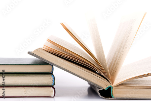 open old book isolated on the white background