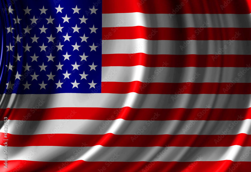 Naklejka premium American flag